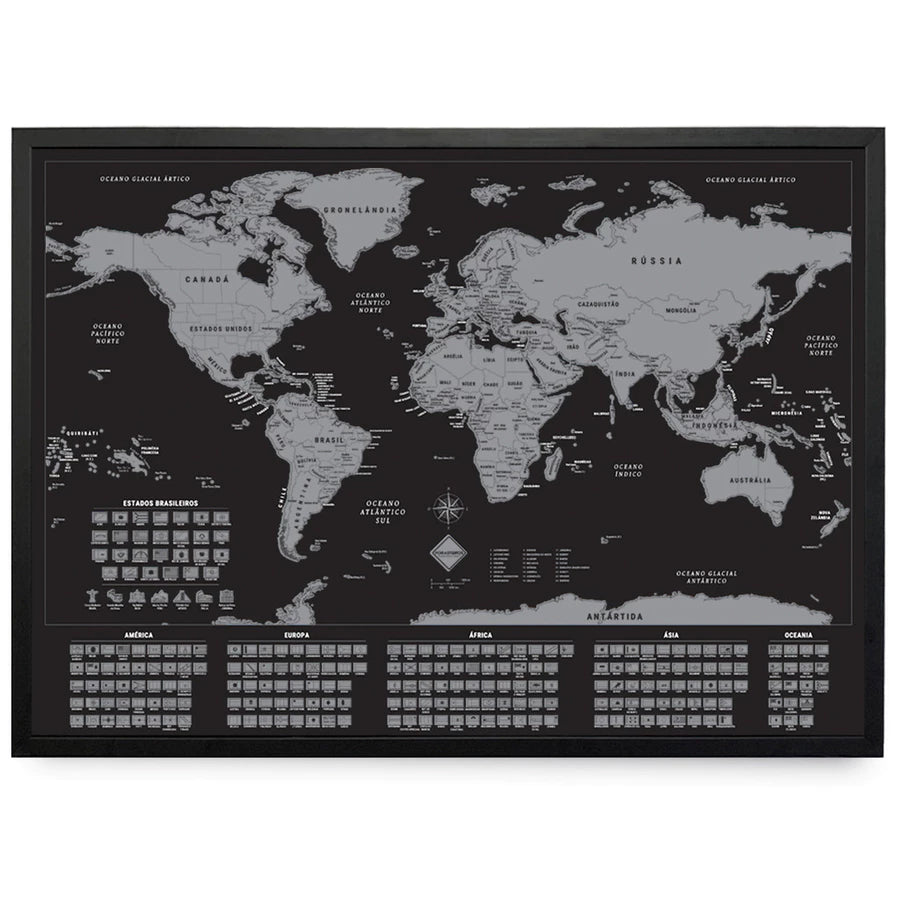 Mapa Mundi de Raspar - Viajantt